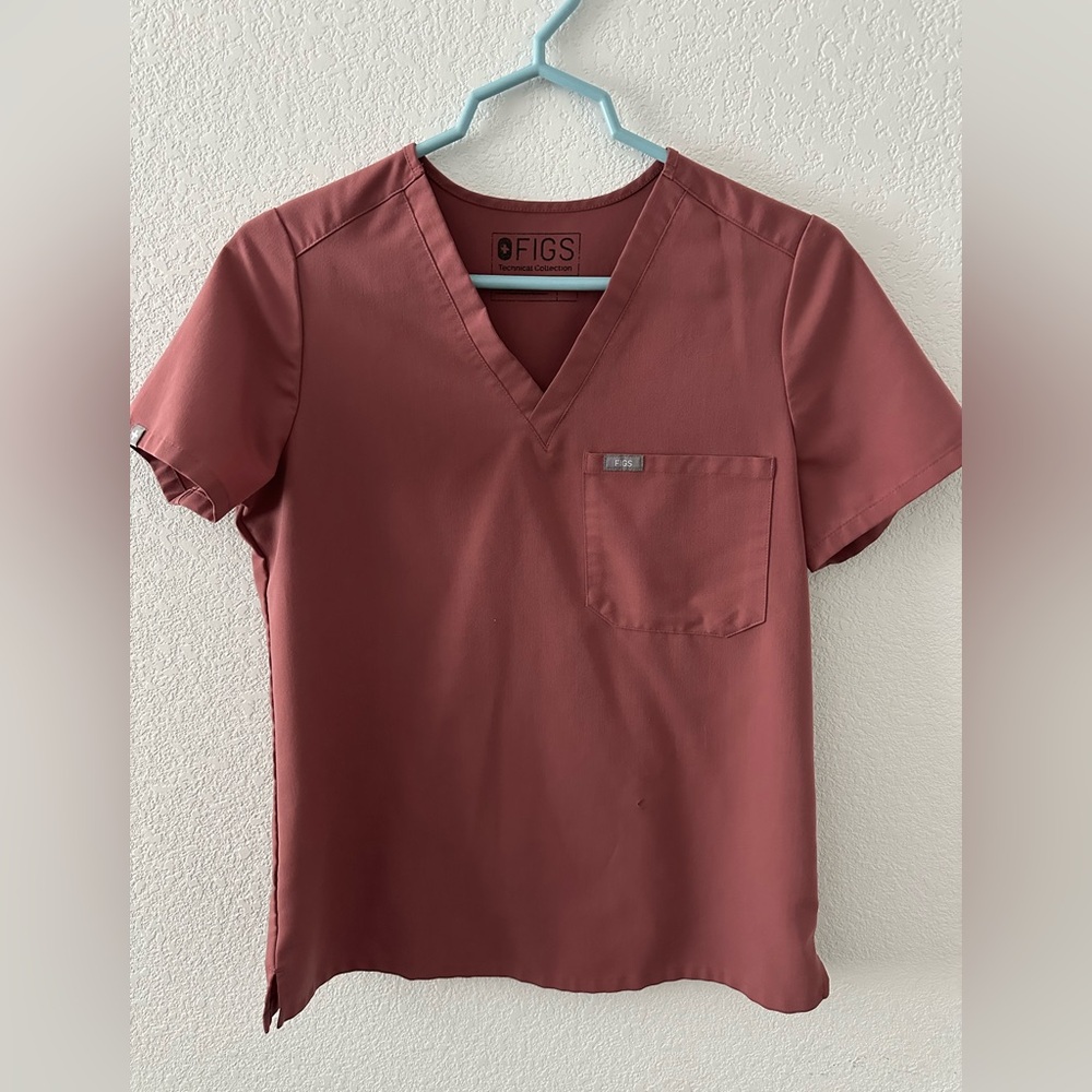 Mauve Figs Scrub Top